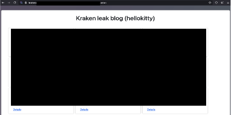 Ιστολόγιο διαρροής δεδομένων Kraken (Πηγή - Cisco Talos)